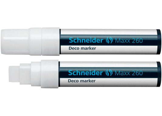 Kreidemarker Maxx 260 5-15mm weiß Schneider - Polly Paper - Umweltfreundliche Schreibwaren