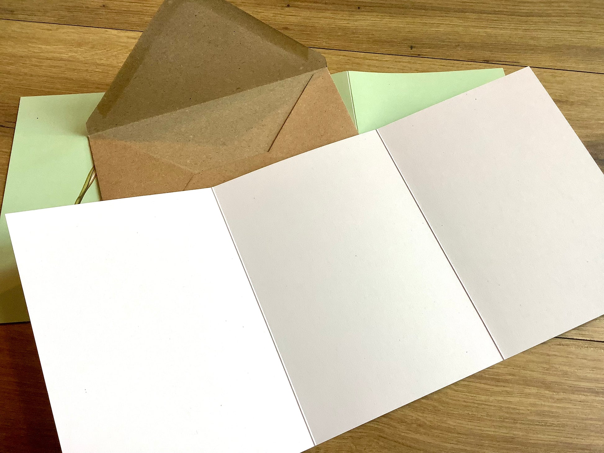Doppel-Klappkarte Frühblüher ("30x40“) Leporellokarte° - Polly Paper - Umweltfreundliche Schreibwaren