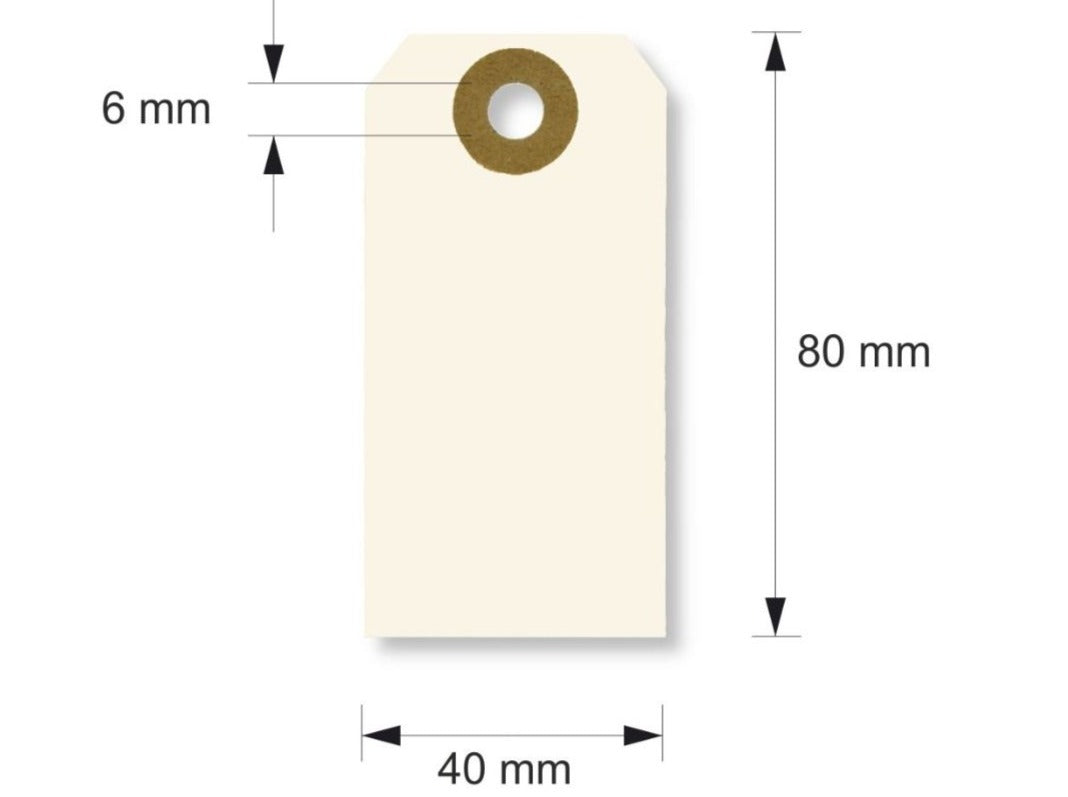 Geschenkanhänger Hängeetiketten Papier-tags Öse 4x8 - Polly Paper - Umweltfreundliche Schreibwaren