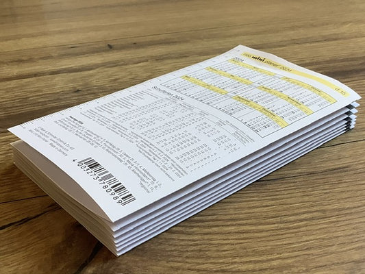 Monatsplaner d 15 Kalendereinlage mini Leporello 2026 - Polly Paper - Umweltfreundliche Schreibwaren