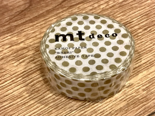 mt washi tape dot gold Punkte 7m
