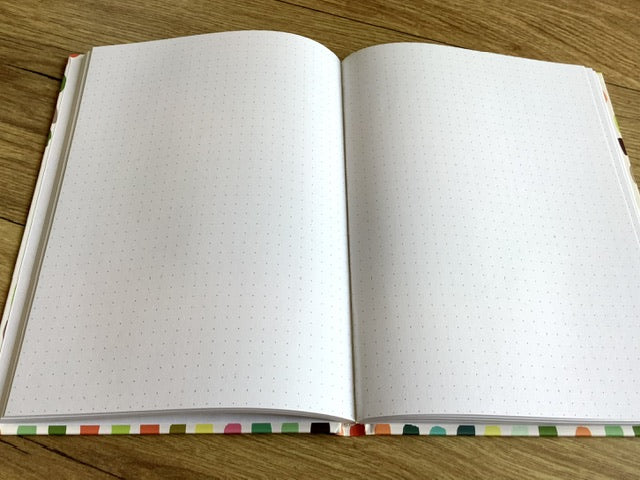 Notizbuch A5 Punktraster Strokes Hardcover 100g RC - Polly Paper - Umweltfreundliche Schreibwaren