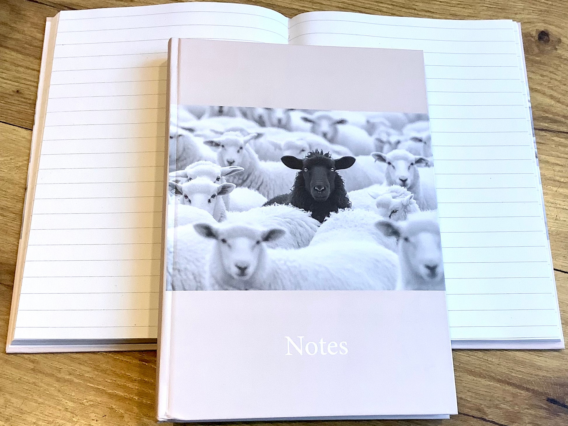 Hardcover A5 Schafe liniert 100g 144S. - Polly Paper - Umweltfreundliche Schreibwaren