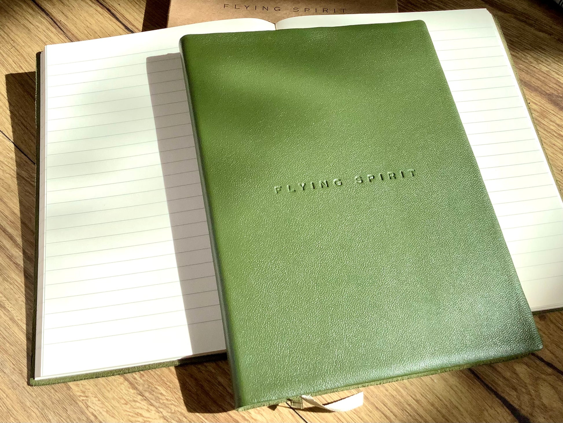 notizbuch liniert Ledercover clairefontaine