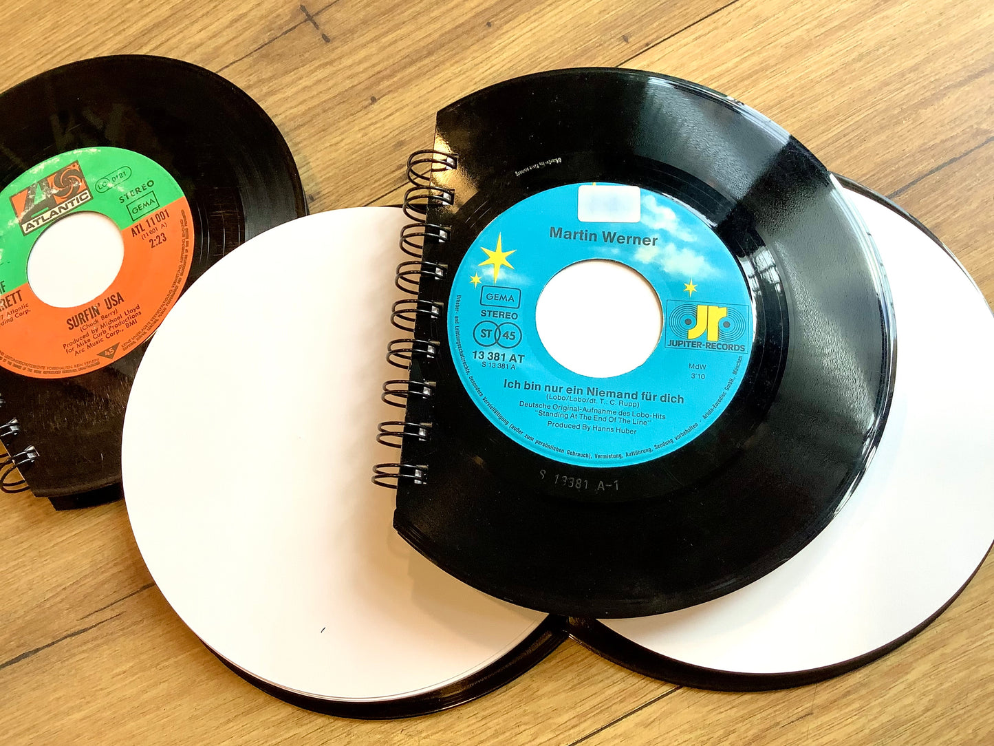 Notizbuch "Single" halbrund 80Bl Direktrecycling - Polly Paper - Umweltfreundliche Schreibwaren