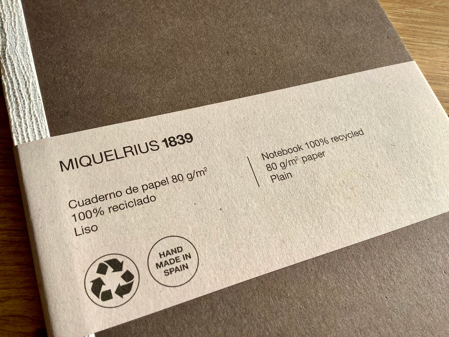 Notizheft A5 blanko "1839" Miquelrius - Polly Paper - Umweltfreundliche Schreibwaren