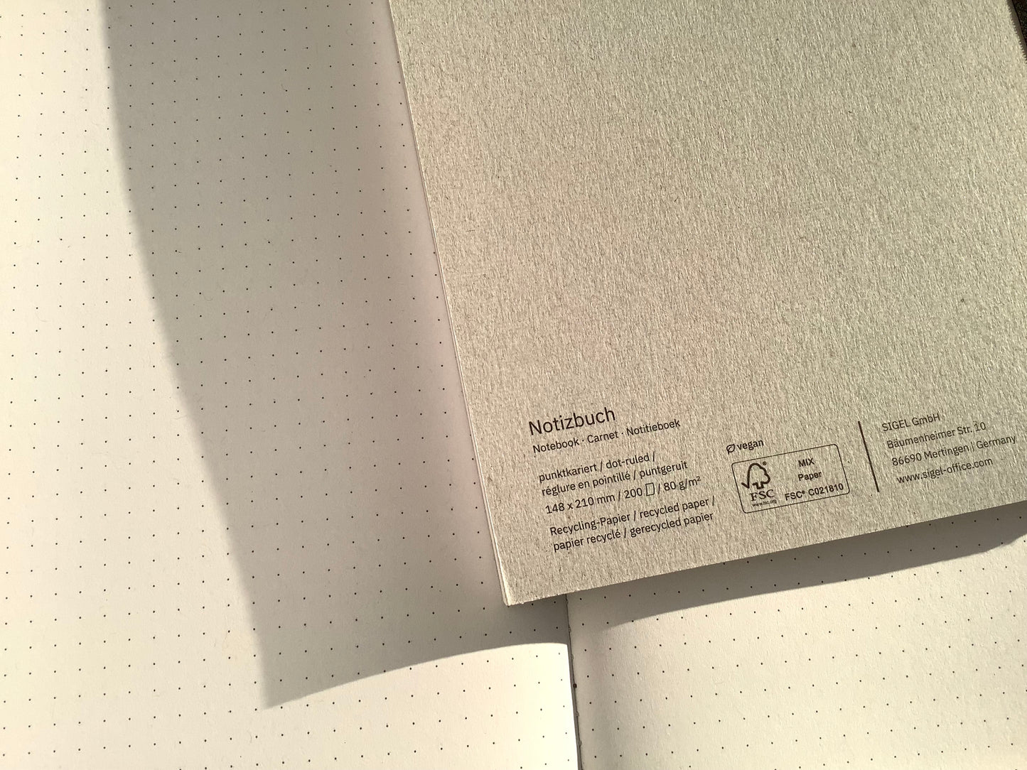 Notizbuch Kladde A5 Sigel Quicknotes Recyclingpapier°