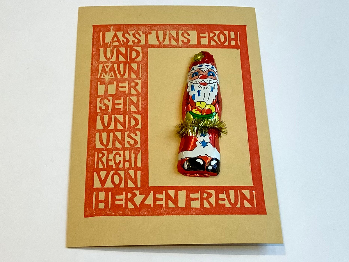 Postkarte Nikolaus froh und munter (Flitzpost) - Polly Paper - Umweltfreundliche Schreibwaren