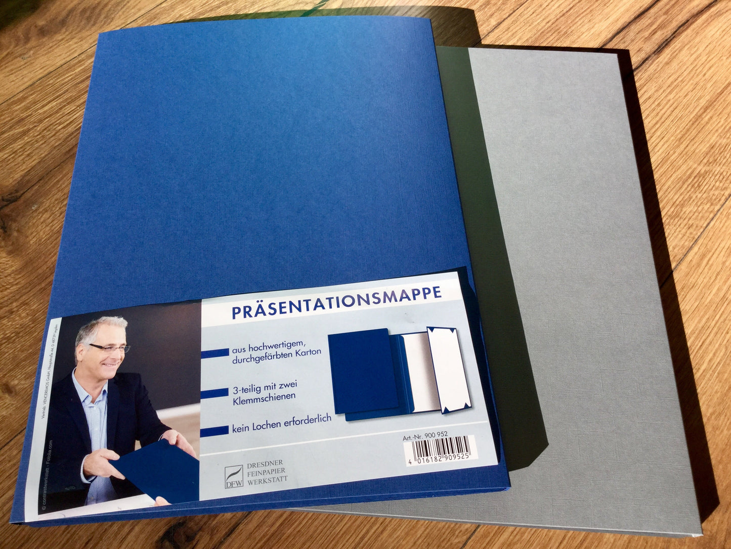 Präsentationsmappe 3-teilig DFW blau