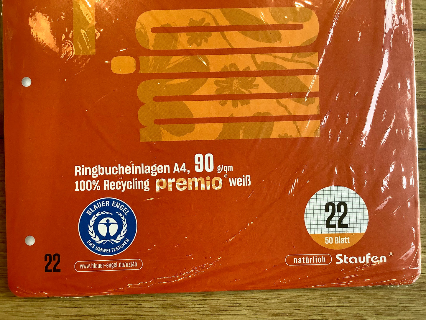 Ringbucheinlagen A4 90g premio 50Bl kariert