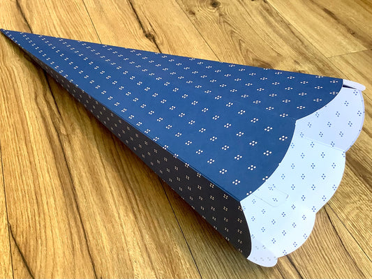 Schultüte 65cm blau weiße Pünktchen MarpaJansen