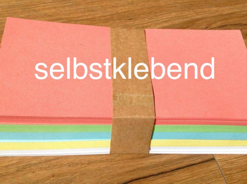 Moderationspapier selbstklebend 10x20cm 250Bl. - Polly Paper - Umweltfreundliche Schreibwaren