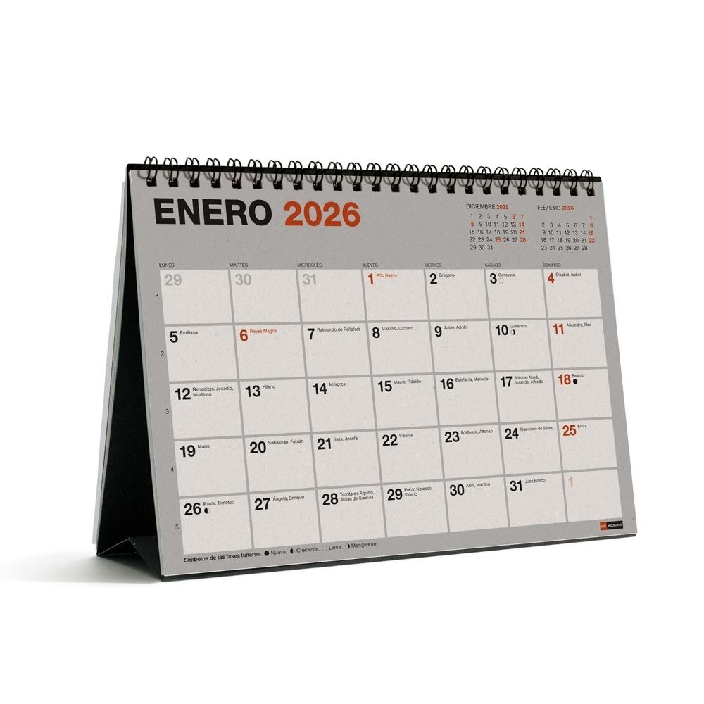 Tischkalender Monatsplaner A5 RC Miquelrius 2026