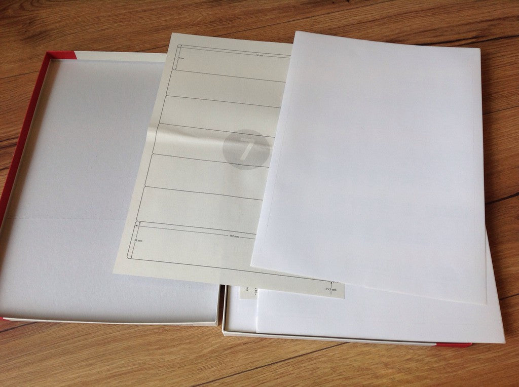 Etiketten 7 Ordnerrücken (192x38) 1 Blatt - Polly Paper