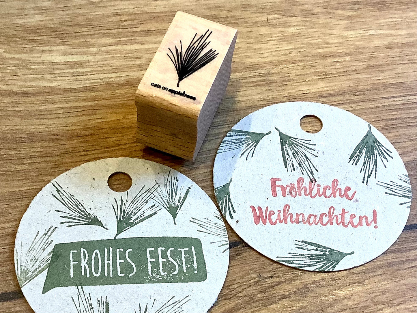 Holzstempel Weihnachten Cats on appletrees° - Polly Paper - Umweltfreundliche Schreibwaren