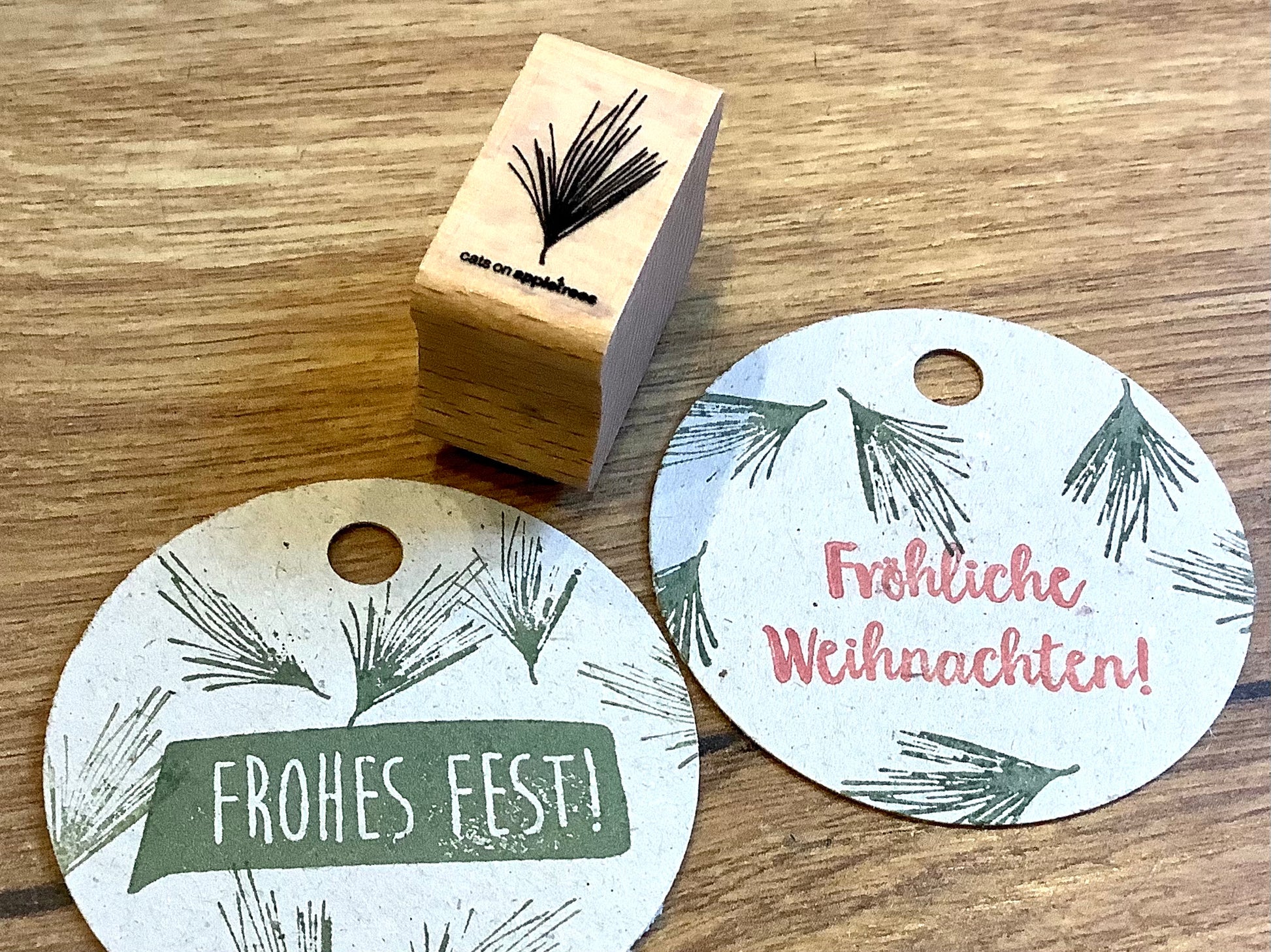 Holzstempel Weihnachten Cats on appletrees° - Polly Paper - Umweltfreundliche Schreibwaren