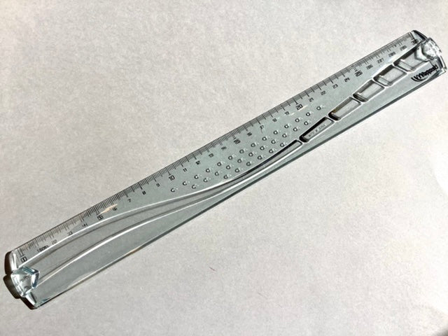 Lineal 30cm transparent Recycling Maped