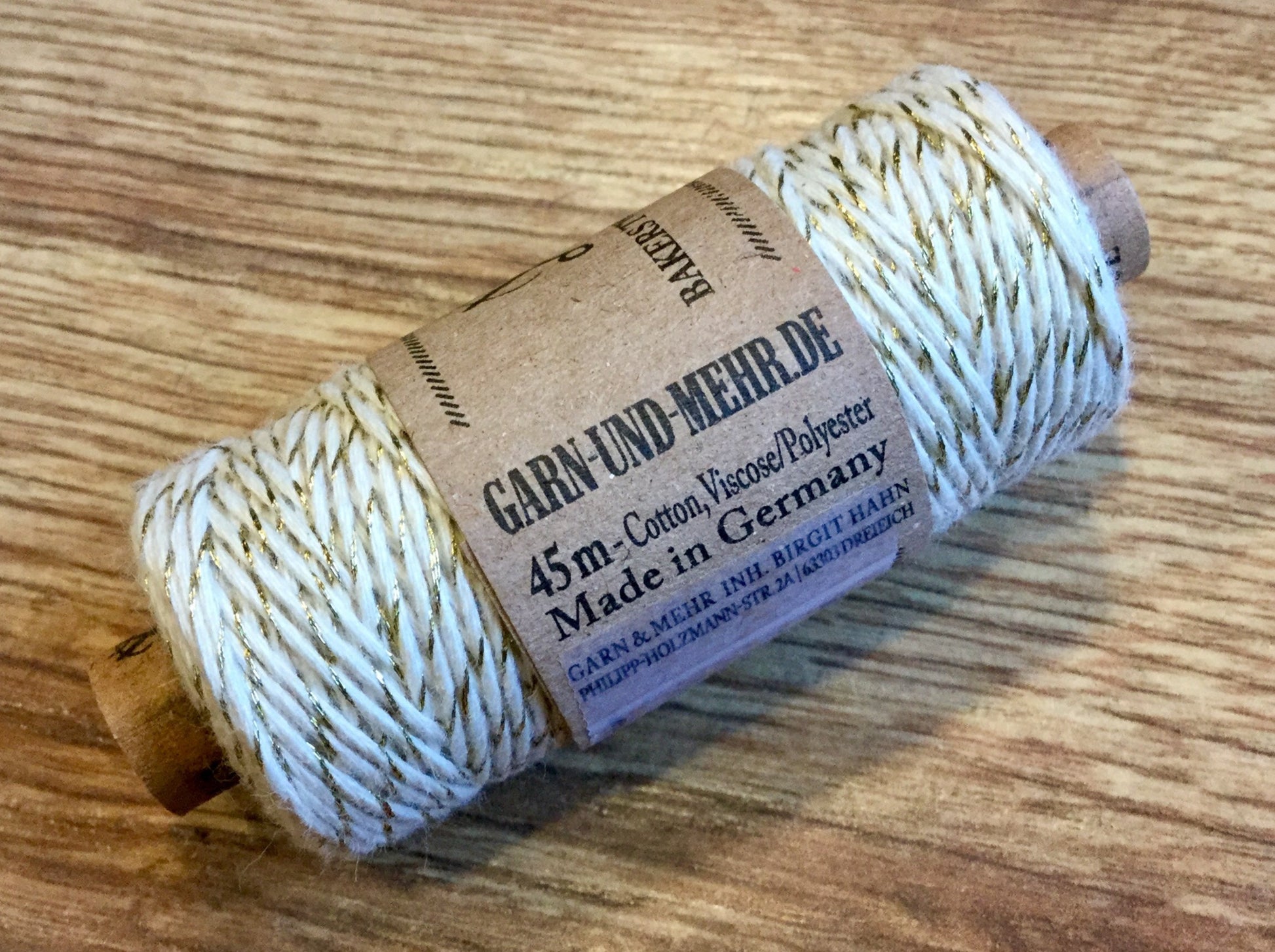 Deko-Garn Zwirn 45m Schnur° - Polly Paper - Umweltfreundliche Schreibwaren