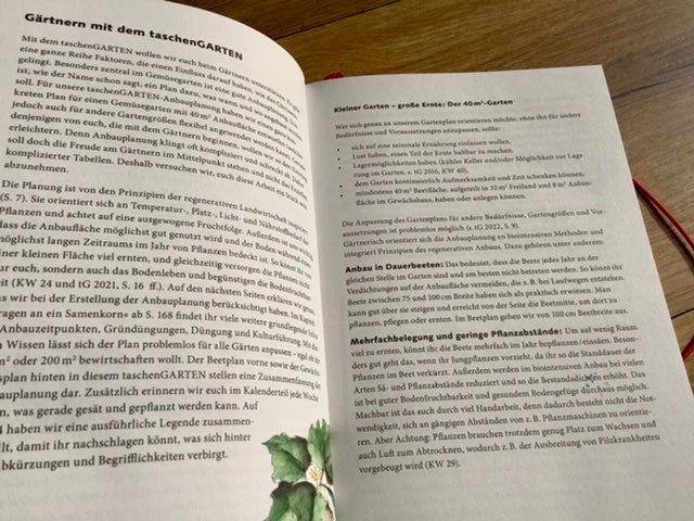 Wochenkalender zeitlos TaschenGARTEN Notizbuch