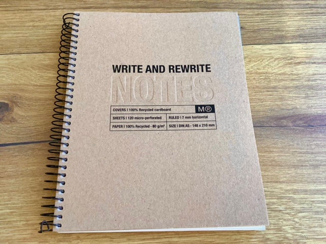 Spiralbuch A5 Recycling 120 Blatt „Notes“° - Polly Paper - Umweltfreundliche Schreibwaren
