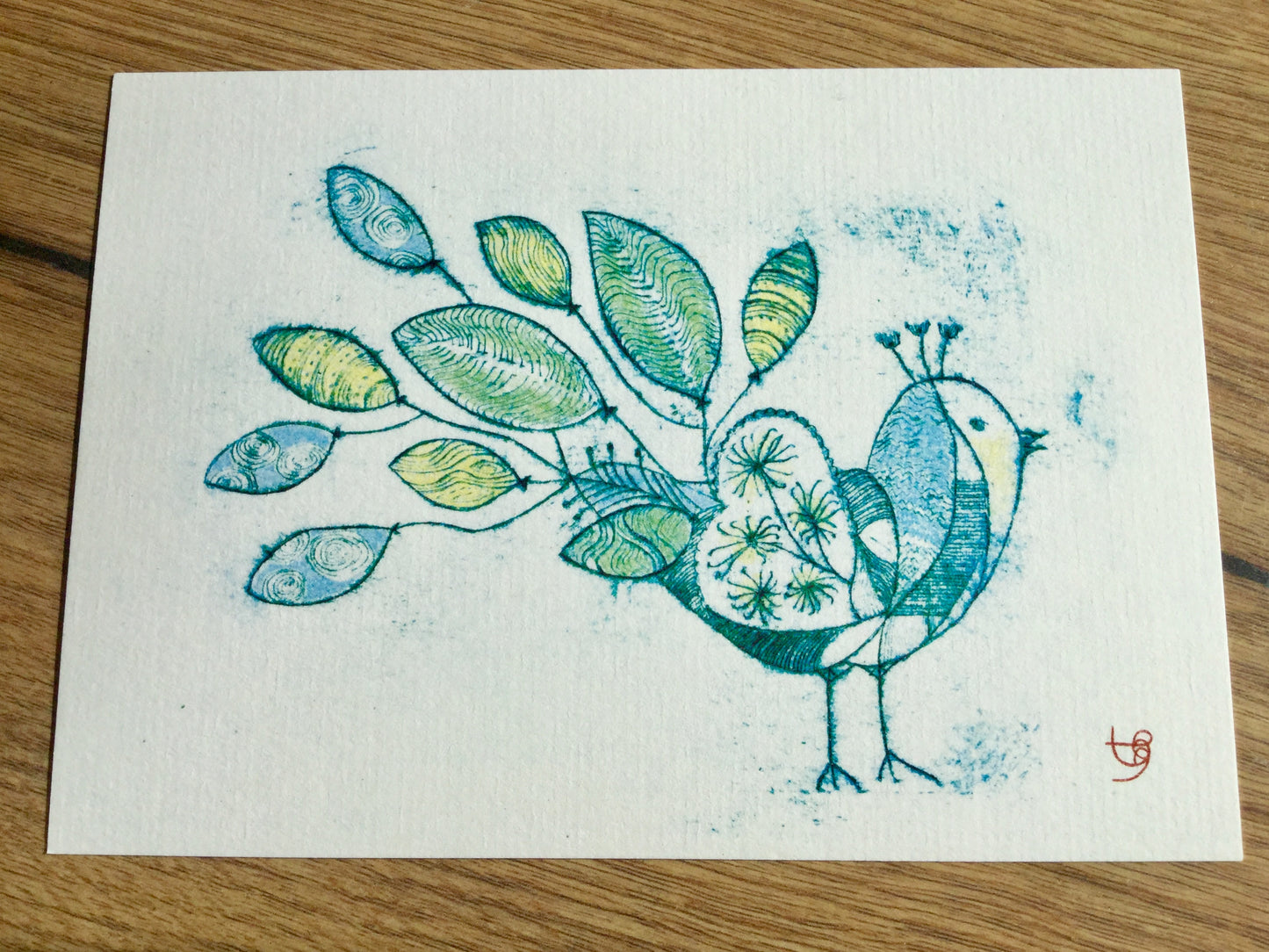 Postkarte Limone Sommervogel (Nakomie) - Polly Paper - Umweltfreundliche Schreibwaren