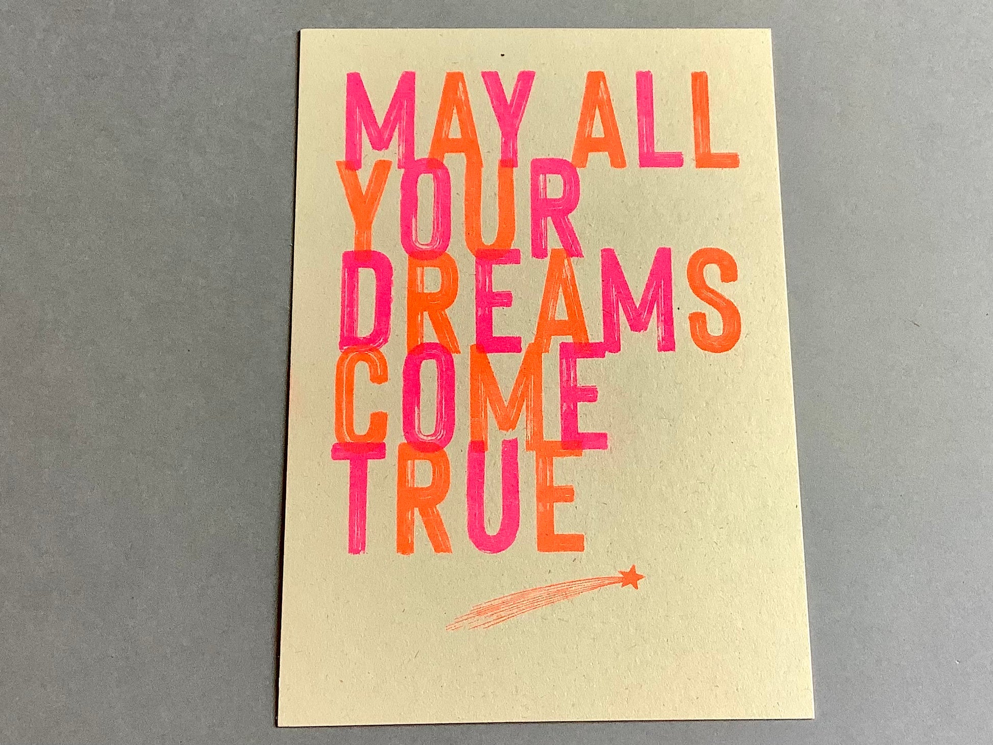 Postkarte "May all your dreams come true" - Polly Paper - Umweltfreundliche Schreibwaren