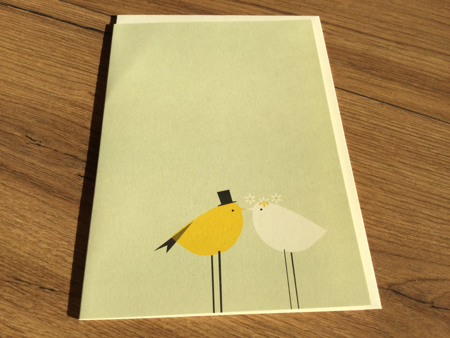 Grußkarte Vogelhochzeit (pleased to meet) - Polly Paper - Umweltfreundliche Schreibwaren