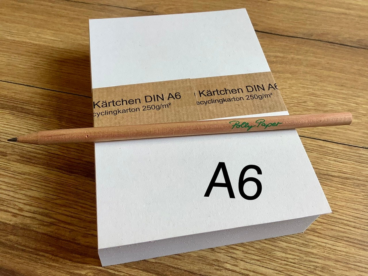 Karteikarten blanko 250g 100St. weiß° - Polly Paper - Umweltfreundliche Schreibwaren