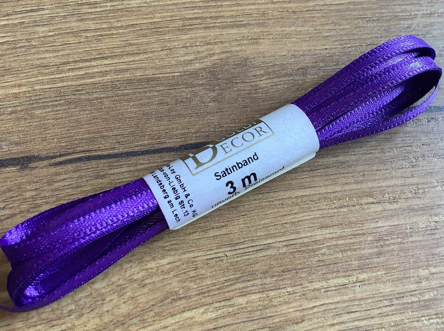 Satinband 3m 3mm dünn Geschenkband° - Polly Paper - Umweltfreundliche Schreibwaren