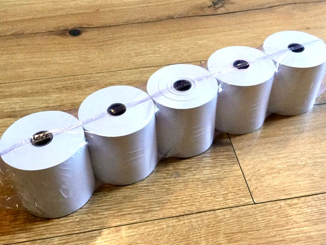 Thermopapierrollen 58mm breit 50m 5St. - Polly Paper - Umweltfreundliche Schreibwaren