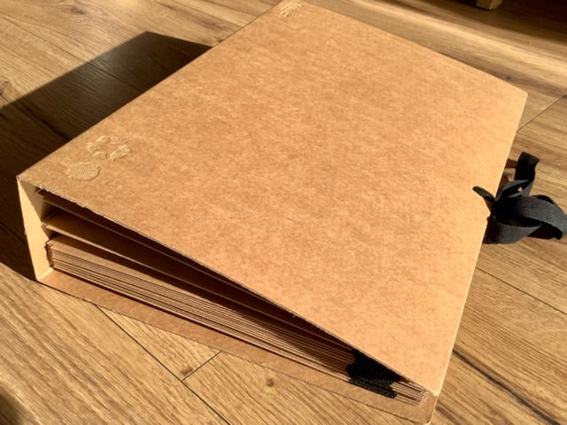 Fächermappe A4 38x25cm braun (Schwartz Recycled) - Polly Paper - Umweltfreundliche Schreibwaren