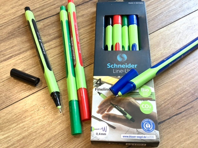 Fineliner Line-up Set Schneider° - Polly Paper - Umweltfreundliche Schreibwaren