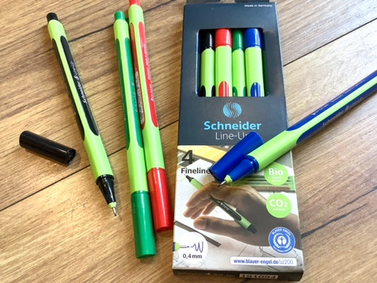 Fineliner Line-up Set Schneider° - Polly Paper - Umweltfreundliche Schreibwaren