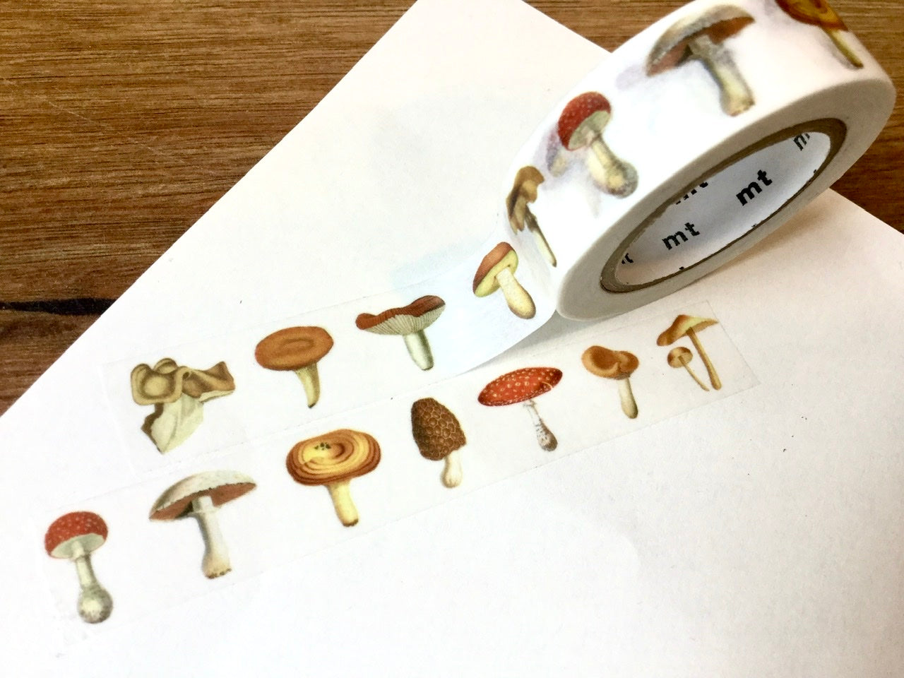 mt washi tape mushroom 15mm 7m - Polly Paper - Umweltfreundliche Schreibwaren