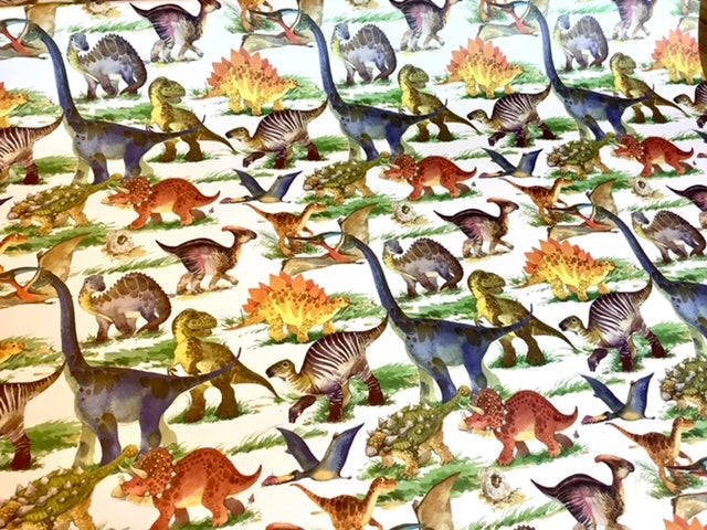 Geschenkpapier Dinos 50x70 RC - Polly Paper - Umweltfreundliche Schreibwaren