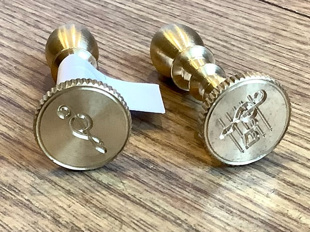 Messing-Siegel 1,7 x 4,5 cm°