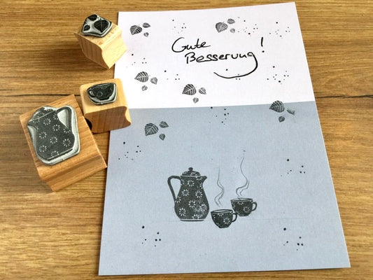 Stempel Teetasse Blümchen 2 klein (Cats on appletrees)