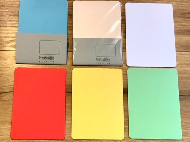 Set 5 Postkarten A6 abgerundet - le typographe - Polly Paper - Umweltfreundliche Schreibwaren