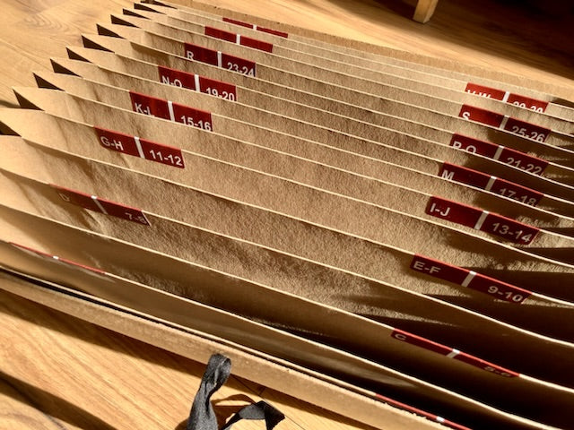 Fächermappe A4 38x25cm braun (Schwartz Recycled) - Polly Paper - Umweltfreundliche Schreibwaren