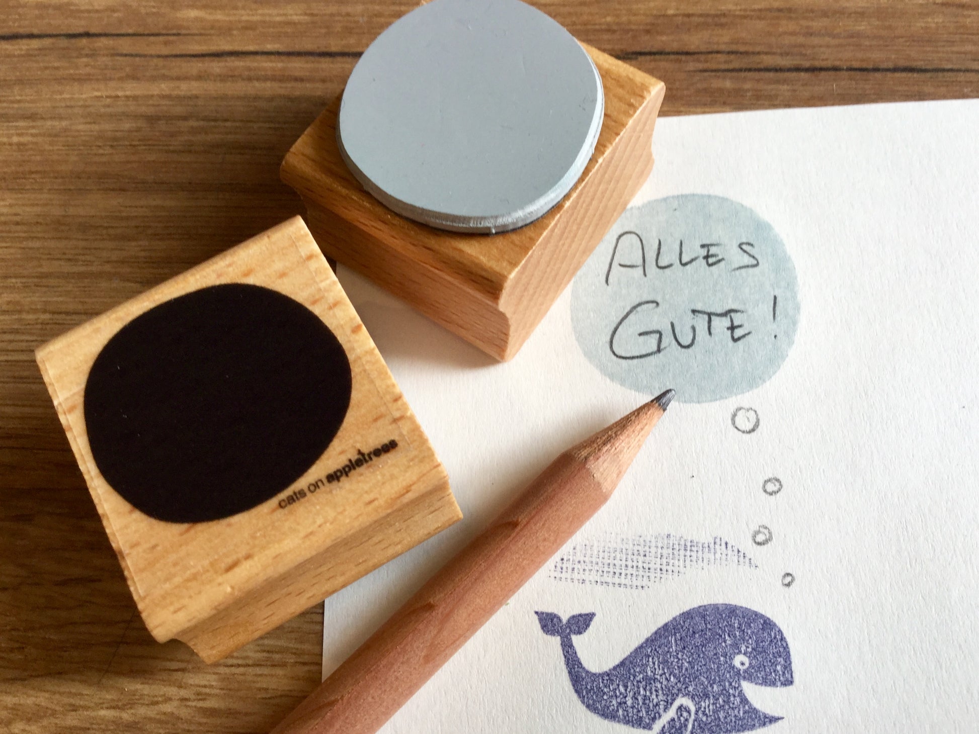 Holzstempel Kreise (Cats on appletrees)° - Polly Paper - Umweltfreundliche Schreibwaren