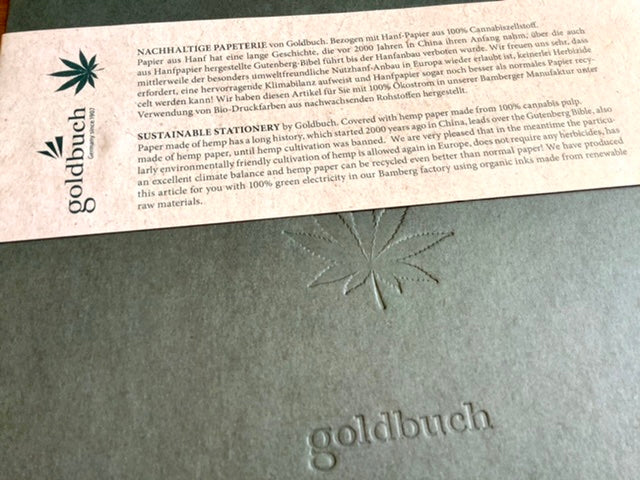 Fotoalbum Hanf grün 25x25cm 60S. Goldbuch - Polly Paper - Umweltfreundliche Schreibwaren
