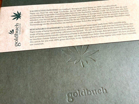 Fotoalbum Hanf grün 25x25cm 60S. Goldbuch - Polly Paper - Umweltfreundliche Schreibwaren