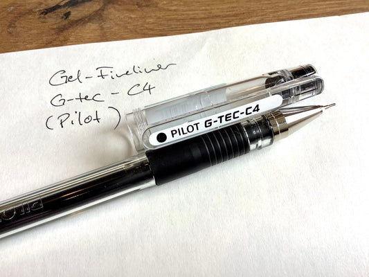 G-Tec schwarz Fineliner Pilot - Polly Paper - Umweltfreundliche Schreibwaren
