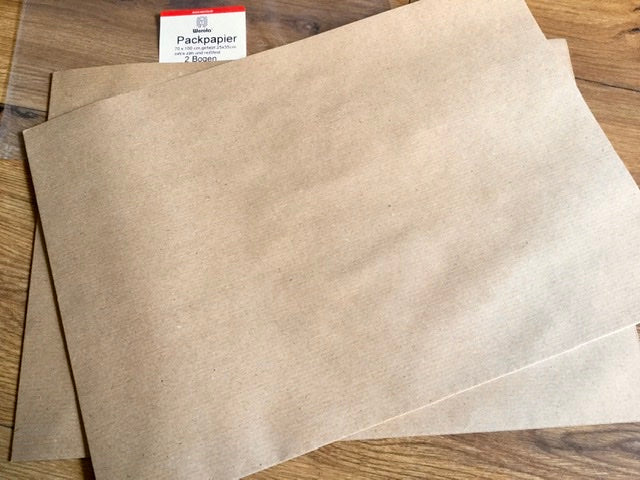 Packpapier 2 Bogen gefalzt 70x100cm - Polly Paper - Umweltfreundliche Schreibwaren