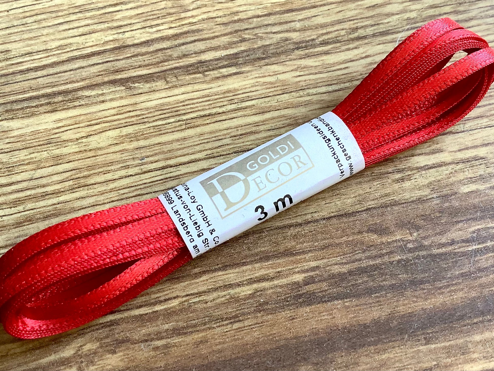 Satinband 3m 3mm dünn Geschenkband° - Polly Paper - Umweltfreundliche Schreibwaren