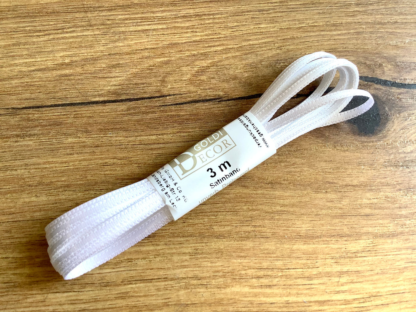 Satinband 3m 3mm dünn Geschenkband° - Polly Paper - Umweltfreundliche Schreibwaren