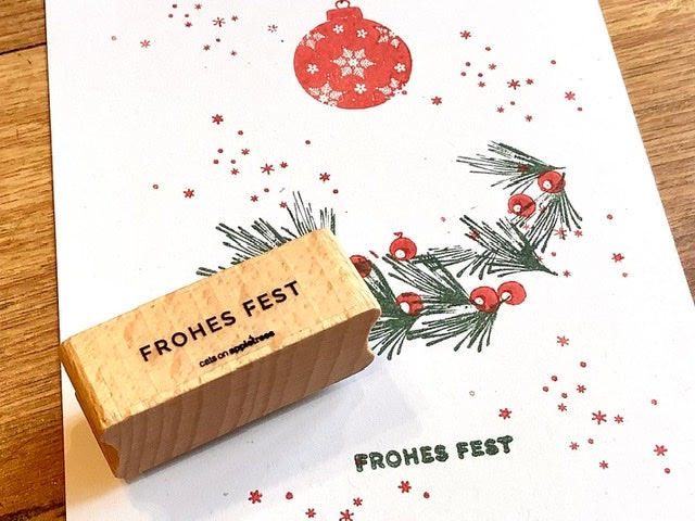 Holzstempel Weihnachten Cats on appletrees° - Polly Paper - Umweltfreundliche Schreibwaren