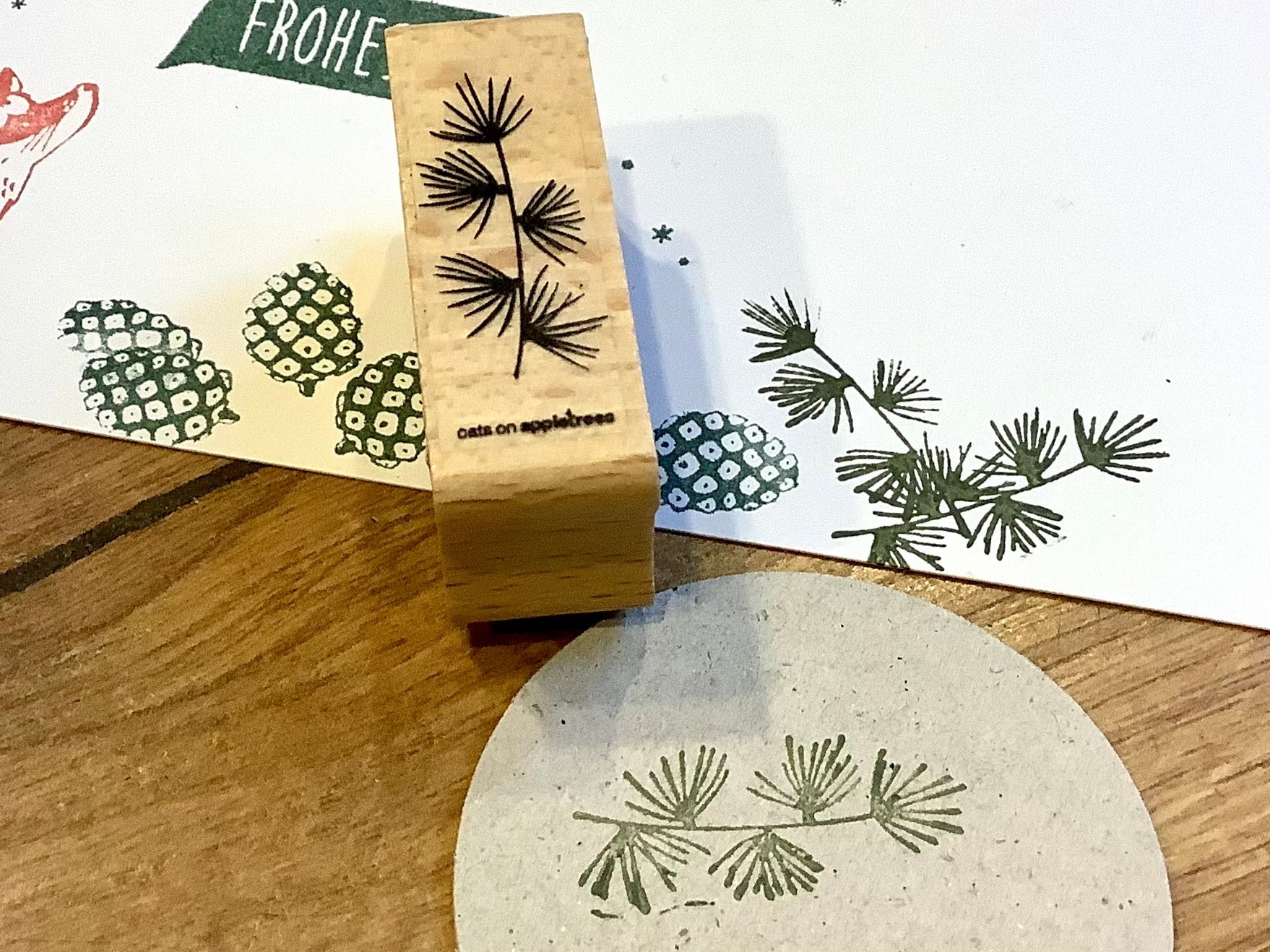 Holzstempel Weihnachten Cats on appletrees° - Polly Paper - Umweltfreundliche Schreibwaren