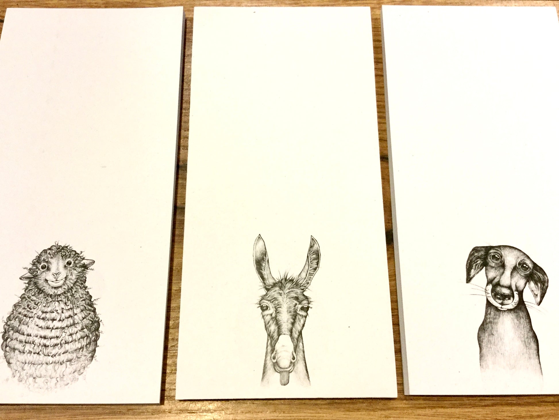 Notizblock Tiere 8x17cm lang Ligarti° - Polly Paper - Umweltfreundliche Schreibwaren