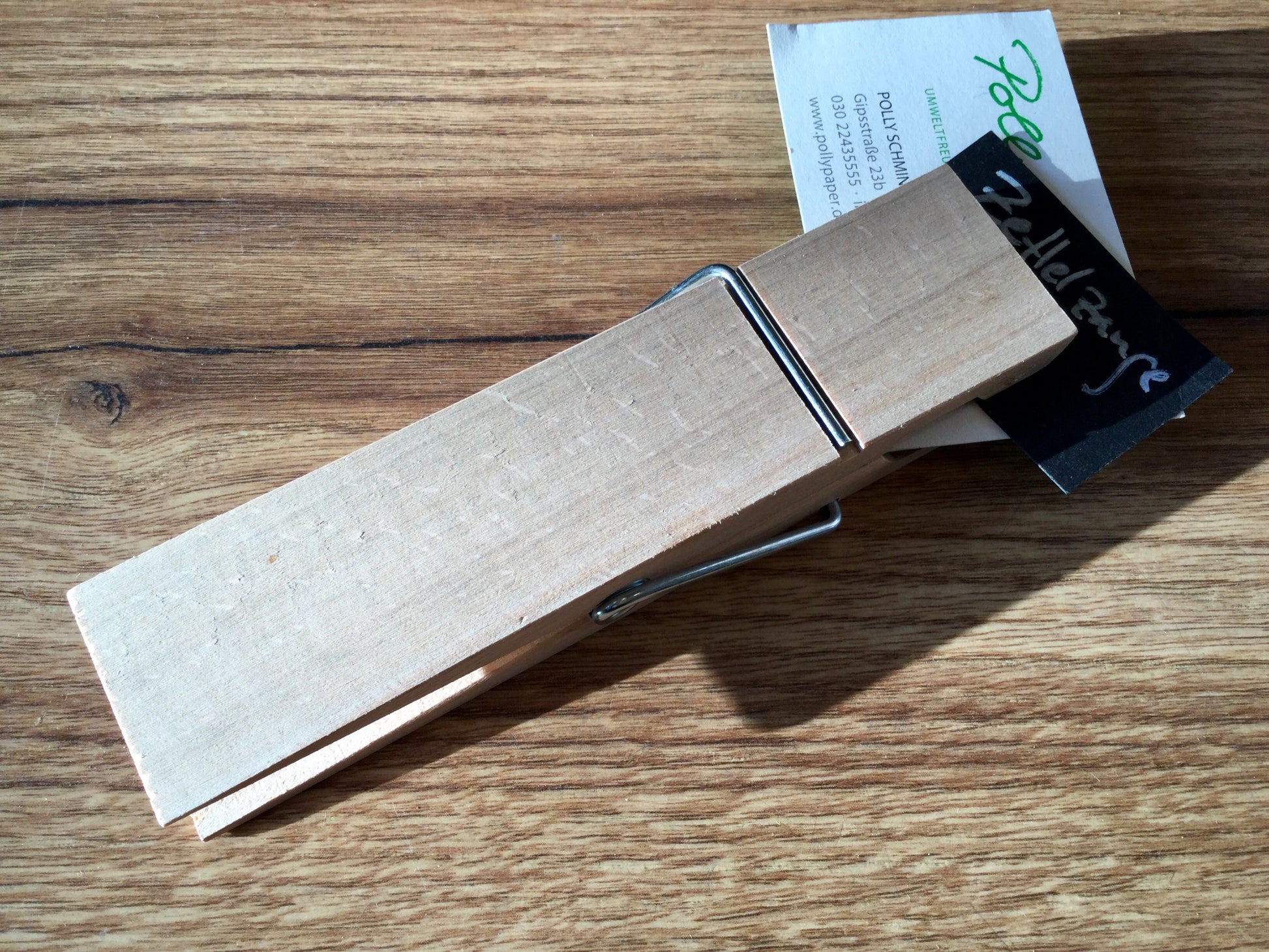 Zettelzange Holz 15cm - Polly Paper - Umweltfreundliche Schreibwaren